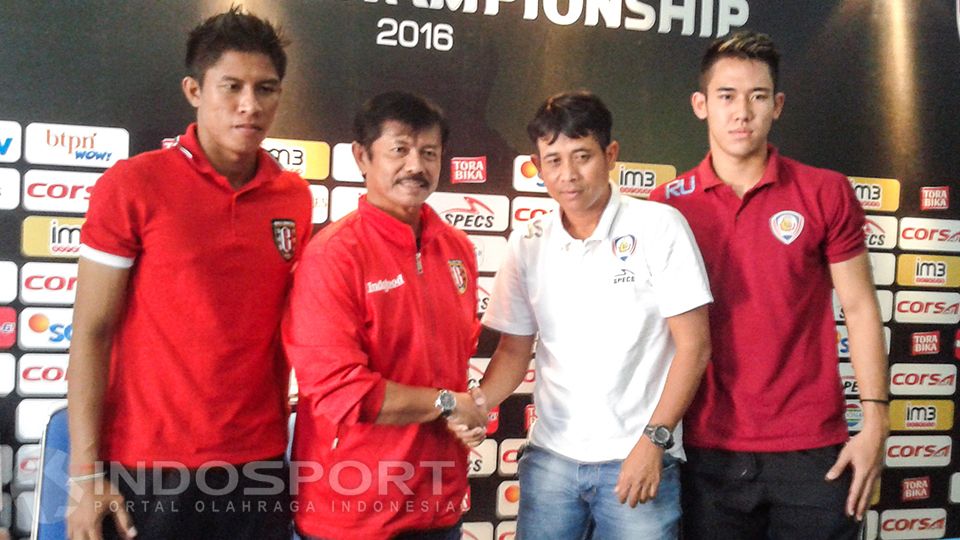 Preskon laga Arema Cronus vs Bali United. Copyright: &copy; Ian Setiawan/INDOSPORT